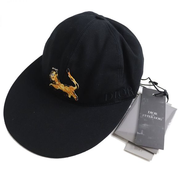 Dior Dior x Peter Doig Baseball Cap Black L Cotton Hats 143C914A4511